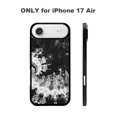iPhone 17 Air Case — Tie Dye Acid Wash Black Tie, Custom Print Case Cover