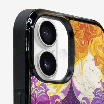 iPhone 16 Plus Case — Nonbinary Flag Color Theme Small Rainbow, Custom Printed Phone Case