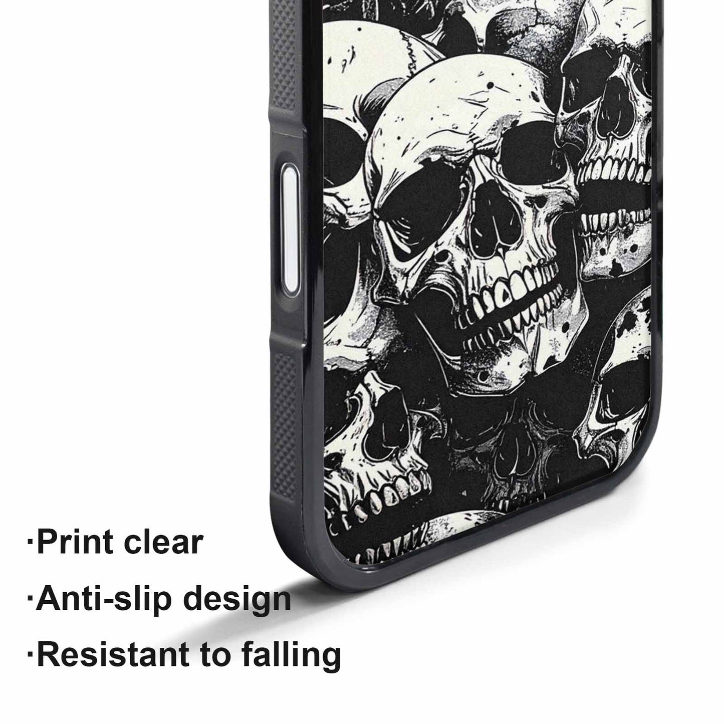 iPhone 17 Pro Max Case — Skull Dark Art Gothic Print Gothic, Custom Art Phone Cover