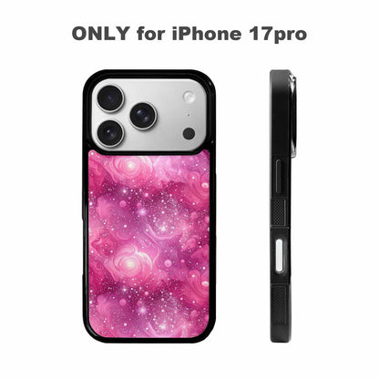 iPhone 17 Pro Case — Galaxy Art Pink Aurora Small Galaxy, Unique Phone Case Design