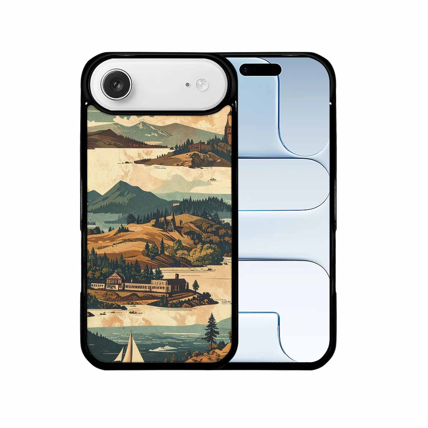 iPhone 17 Air Case — Vintage Travel Artwork Pattern Retro Vintage, Custom Printed Phone Case