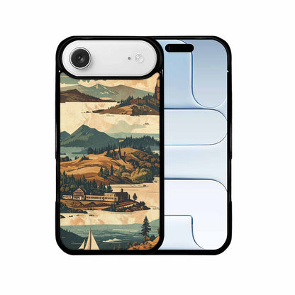 iPhone 17 Air Case — Vintage Travel Artwork Pattern Retro Vintage, Custom Printed Phone Case
