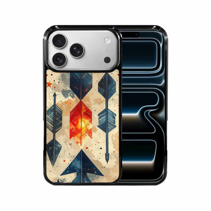iPhone 17 Pro Max Case — Glowing Americana Arrow Original Art, Custom Designed Case Cover