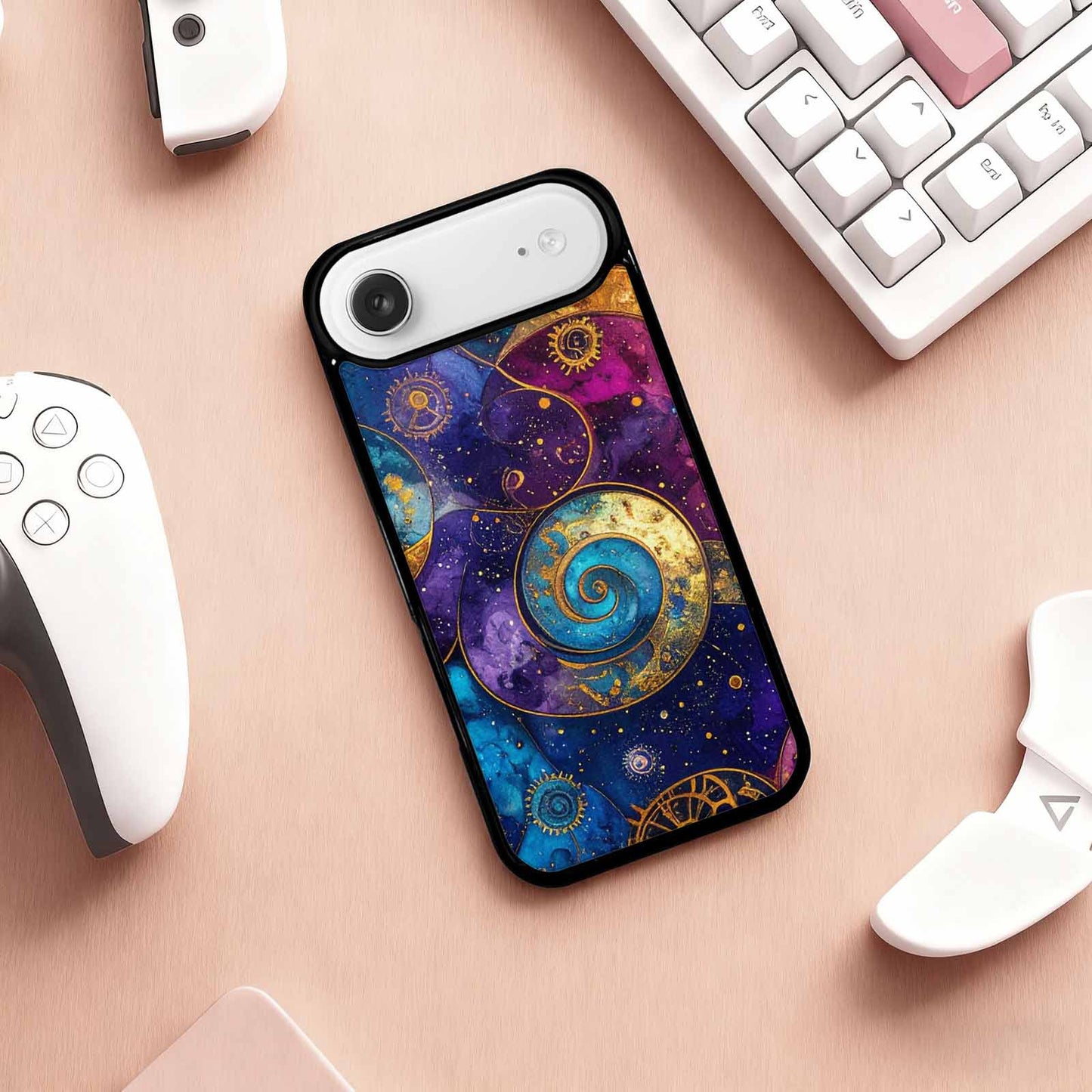 iPhone 17 Air Case — Steampunk Galaxy Space, Unique Phone Case Design