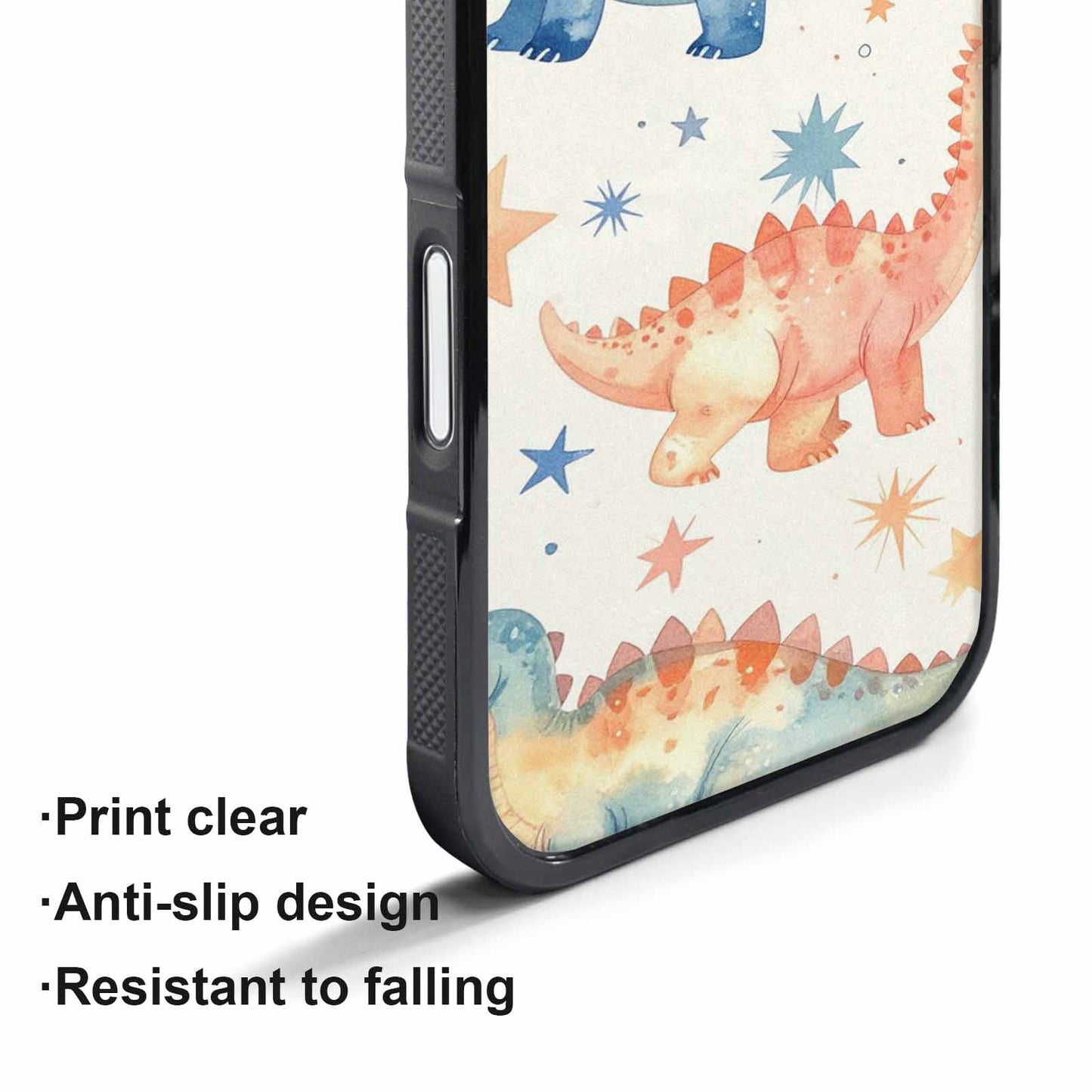 iPhone 17 Pro Max Case — Retro Dinosaurs Star Galaxy Space, Unique Phone Case Design