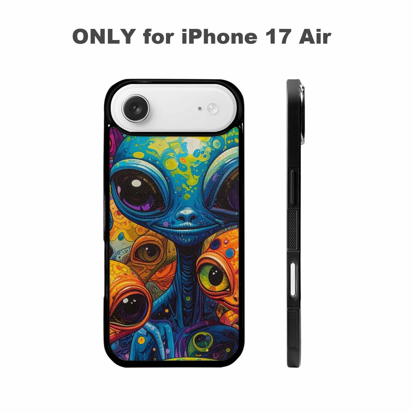 iPhone 17 Air Case — Cartoon Alien Characters Alien Scifi, Custom Print Case Cover