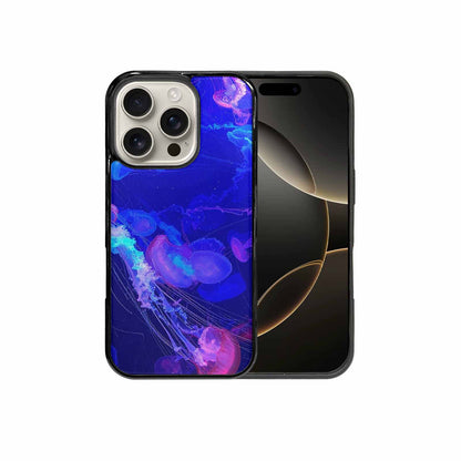 iPhone 16 Pro Case — Jellyfish Glow Jellyfish Glow Pattern Hundreds, Custom Printed Phone Case