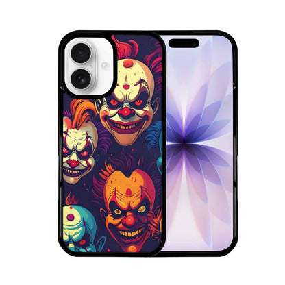iPhone 17 Case — Evil Clowns Heads Faces Cartoon Cute, Custom Art Phone Cover