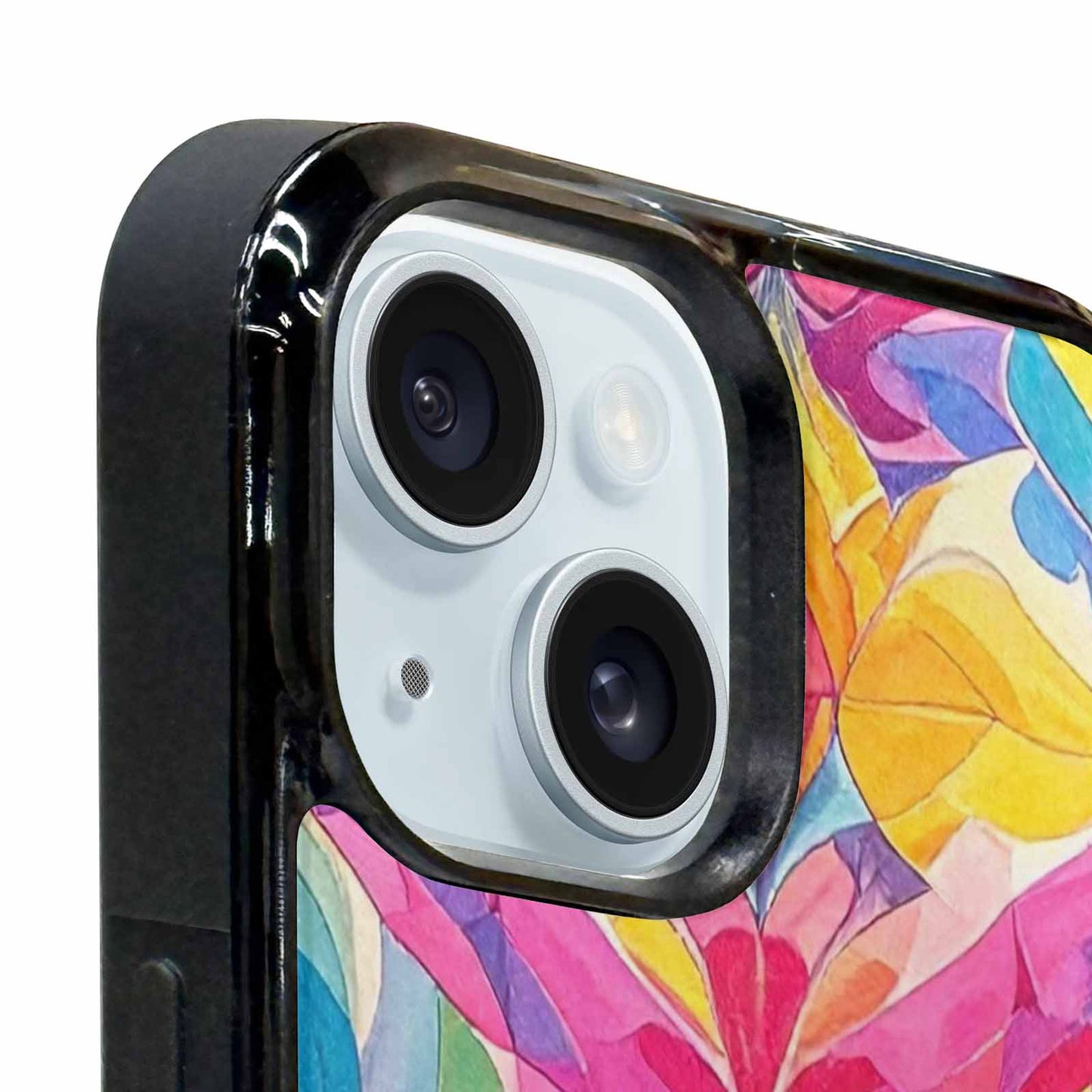 iPhone 15 Plus Case — Pansexual Flag Color Theme Small Rainbow, Custom Art Phone Cover