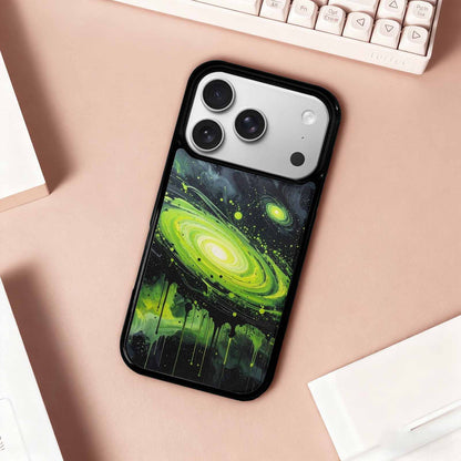 iPhone 17 Pro Case — Seamless Repeating Pattern Of Overlapping Galaxy, Custom Printed Phone Case