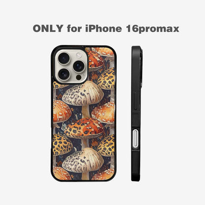 iPhone 16 Pro Max Case — Mushrooms Pattern Hundreds Of, Custom Phone Case