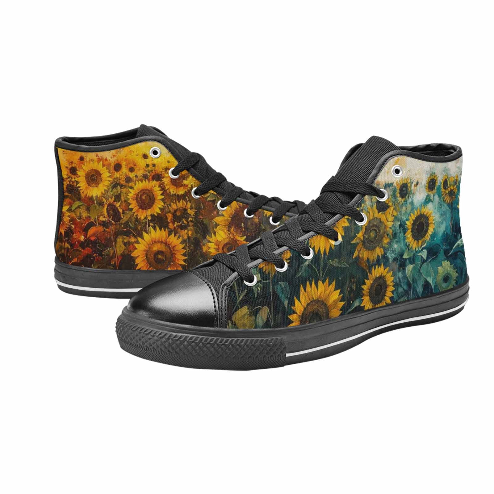 MEN'S Blend Melt Them High Top Canvas Wallpaper Art Custom Shoes
