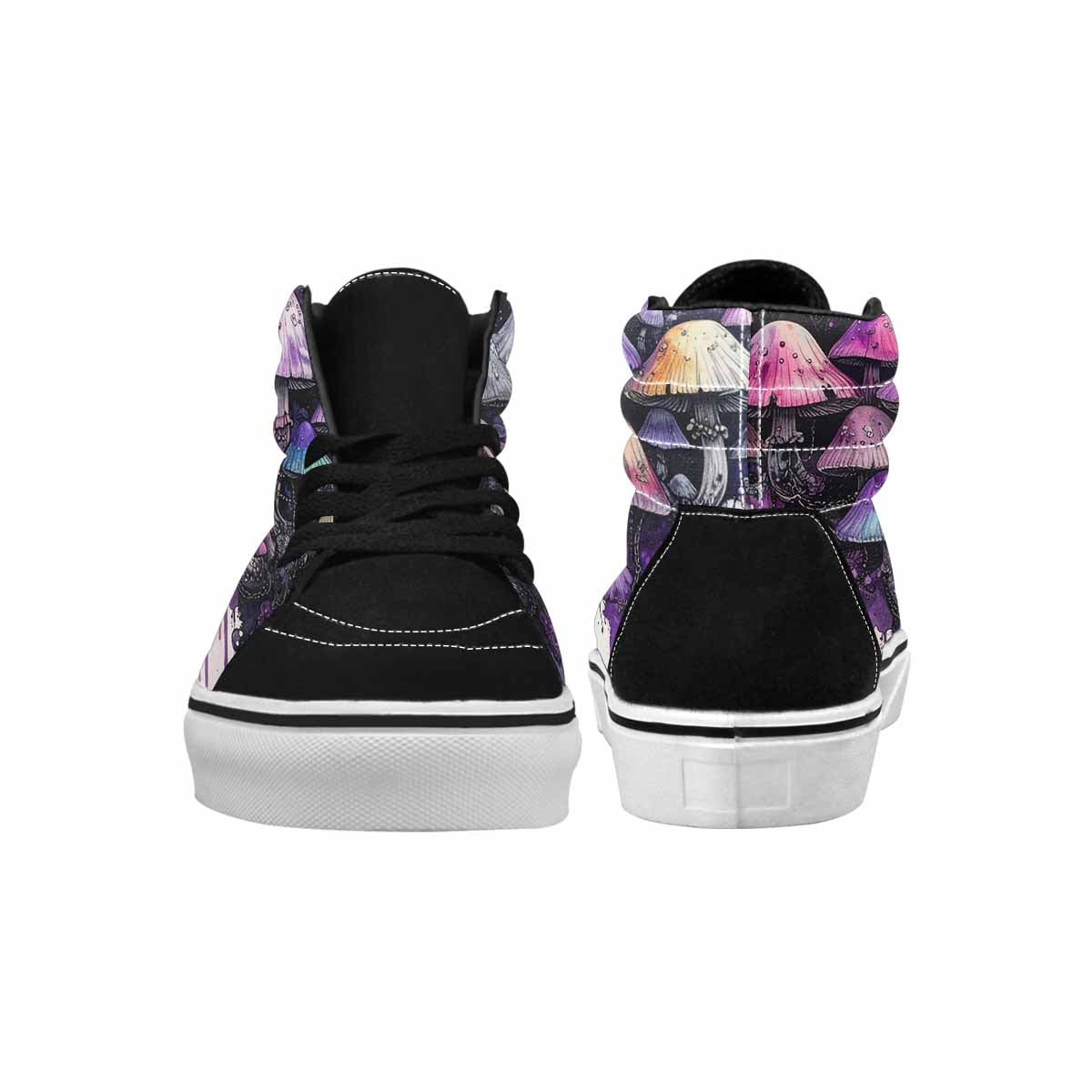 MEN'S Rainbow Drip Mushrooms High Top Canvas Vivid Sneakers
