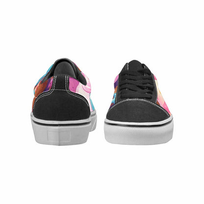 MEN'S Melting Icecream Cone Monster Canvas Lace-Up Grunge Custom Sneakers
