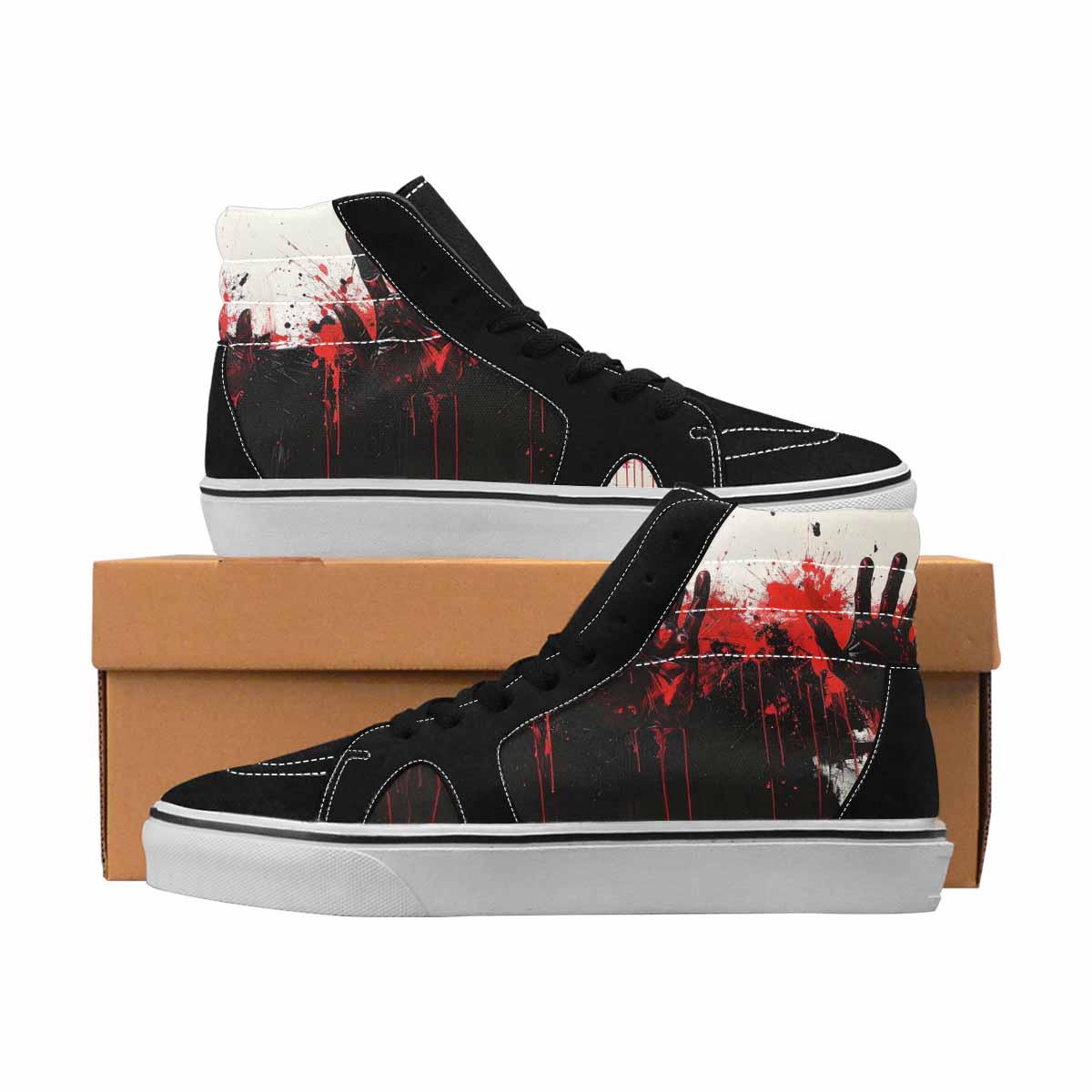 MEN'S Halloween Splatter Handprint 1 Ferion
