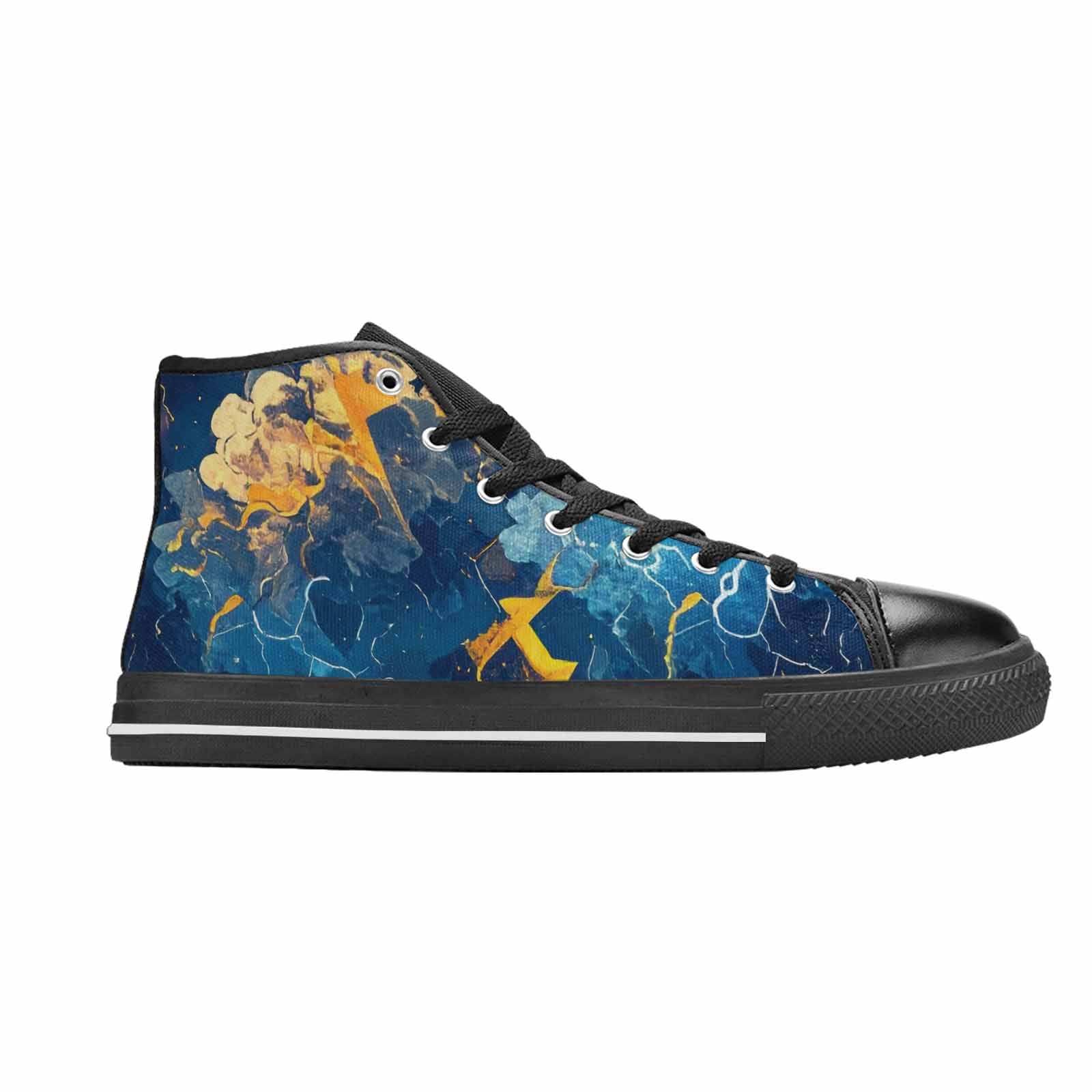 WOMEN'S Lightning Bolt High Top Canvas Vivid Sneakers