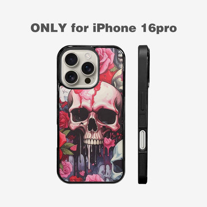 iPhone 16 Pro Case — Skulls And Roses Skulls And Roses, Personalized Phone Case