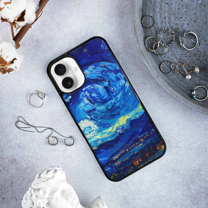 iPhone 16 Plus Case — Starry Night Van Gogh Paint Art, Original Design Phone Case