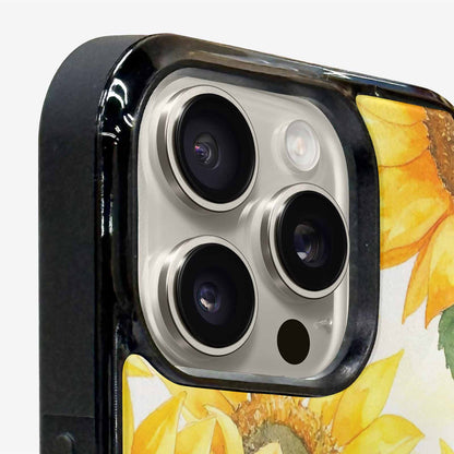 iPhone 15 Pro Max Case — Sunflowers Watercolor, Unique Phone Case Design