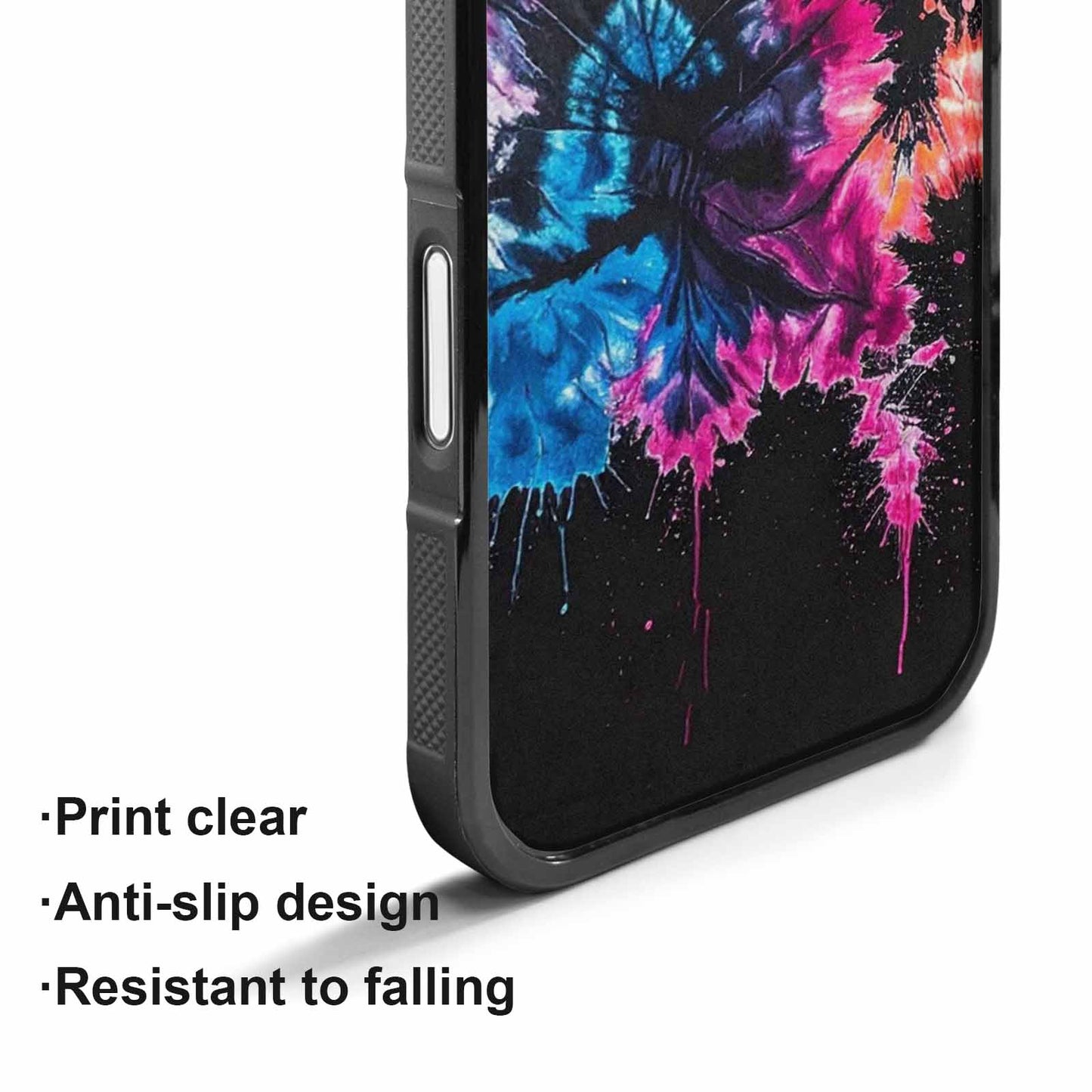 iPhone 17 Case — Black And White Style Tie Dye, Custom Print Case Cover