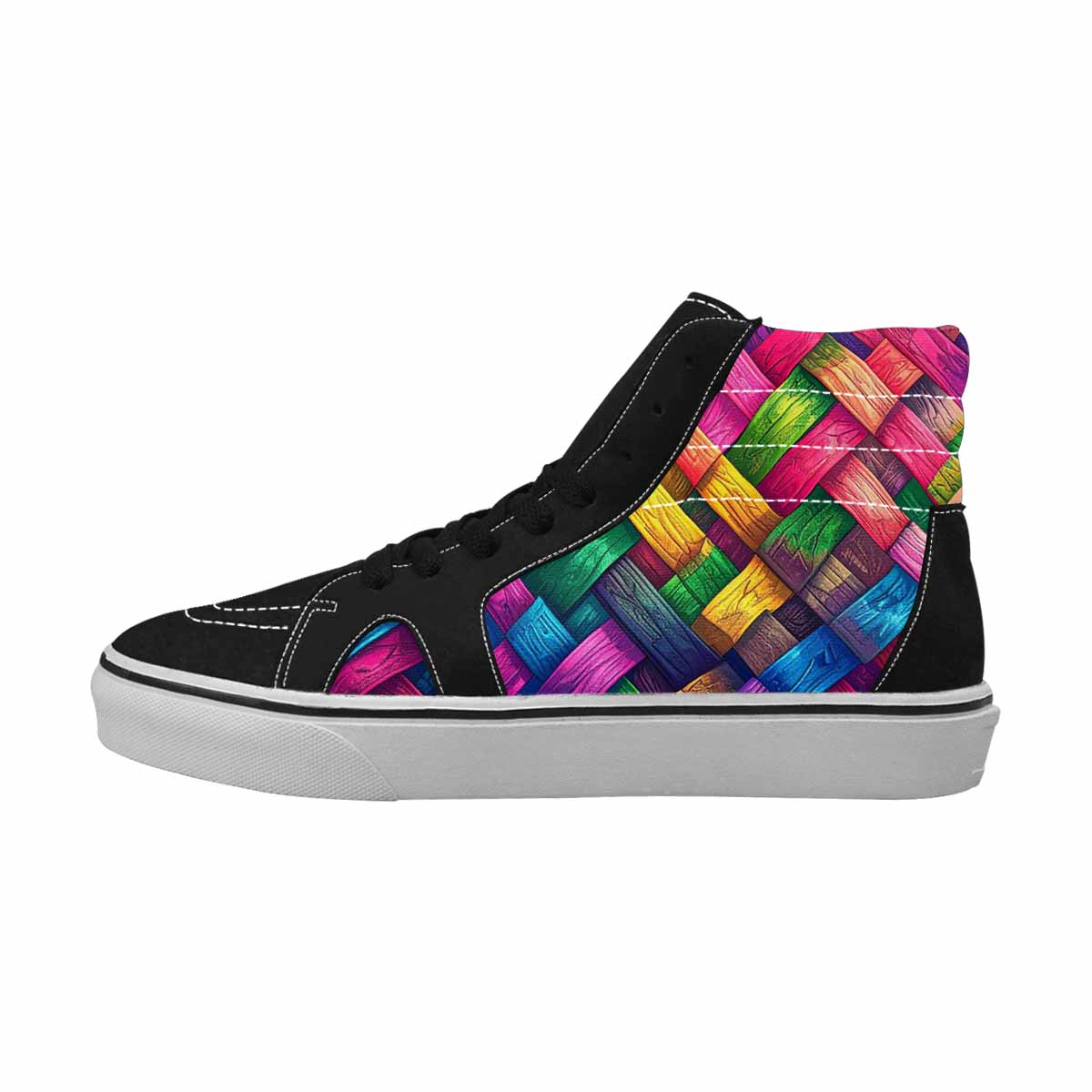 WOMEN'S Polysexual Flag Color High Top Canvas Vivid Sneakers