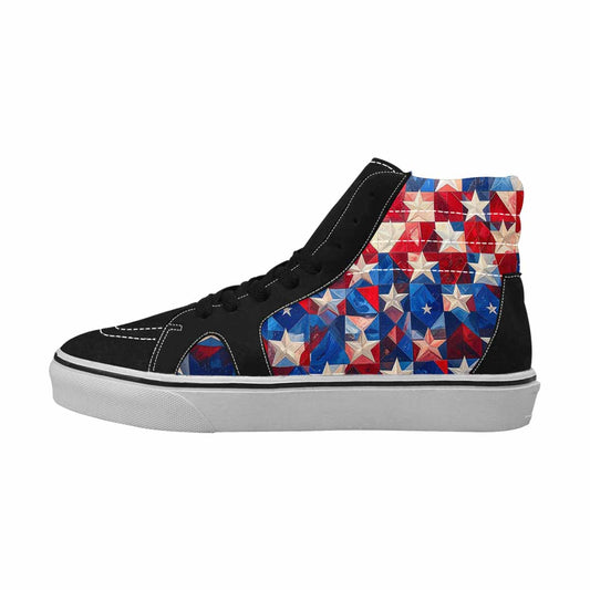 MEN'S American Flag Stars High Top Canvas Grunge Shoes