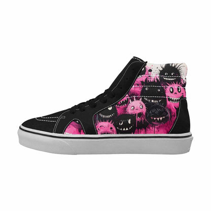 MEN'S Monsters (general) High Top Canvas Surreal Shoes