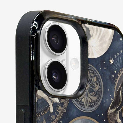 iPhone 16 Case — Wolves Everywhere Collage Overlap Small Wolf, Custom Print Case Cover