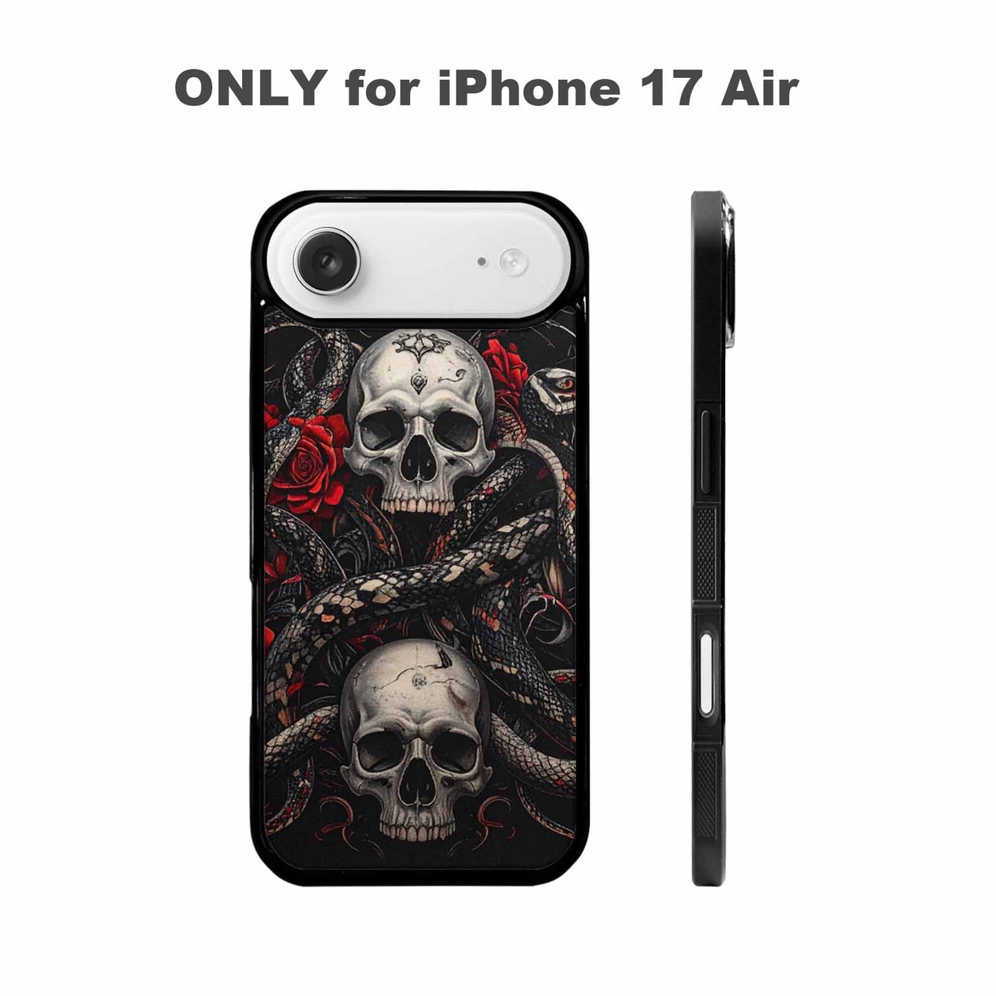 iPhone 17 Air Case — Skull Dark Art Gothic Print Gothic, Custom Designed Case Cover