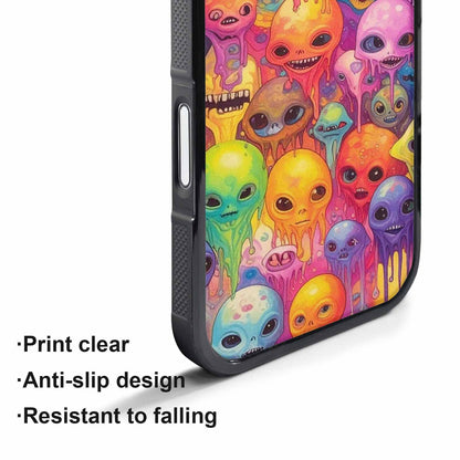 iPhone 17 Pro Max Case — Aliens Tie Dyemelting Aliens Tie Dye, Custom Printed Phone Case