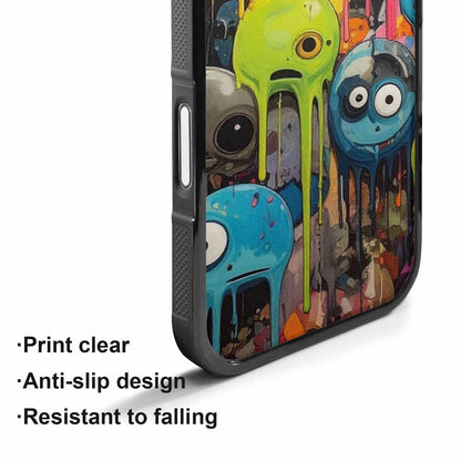 iPhone 17 Case — Aliens Camomelting Aliens Patt Alien Scifi, Unique Phone Case Design