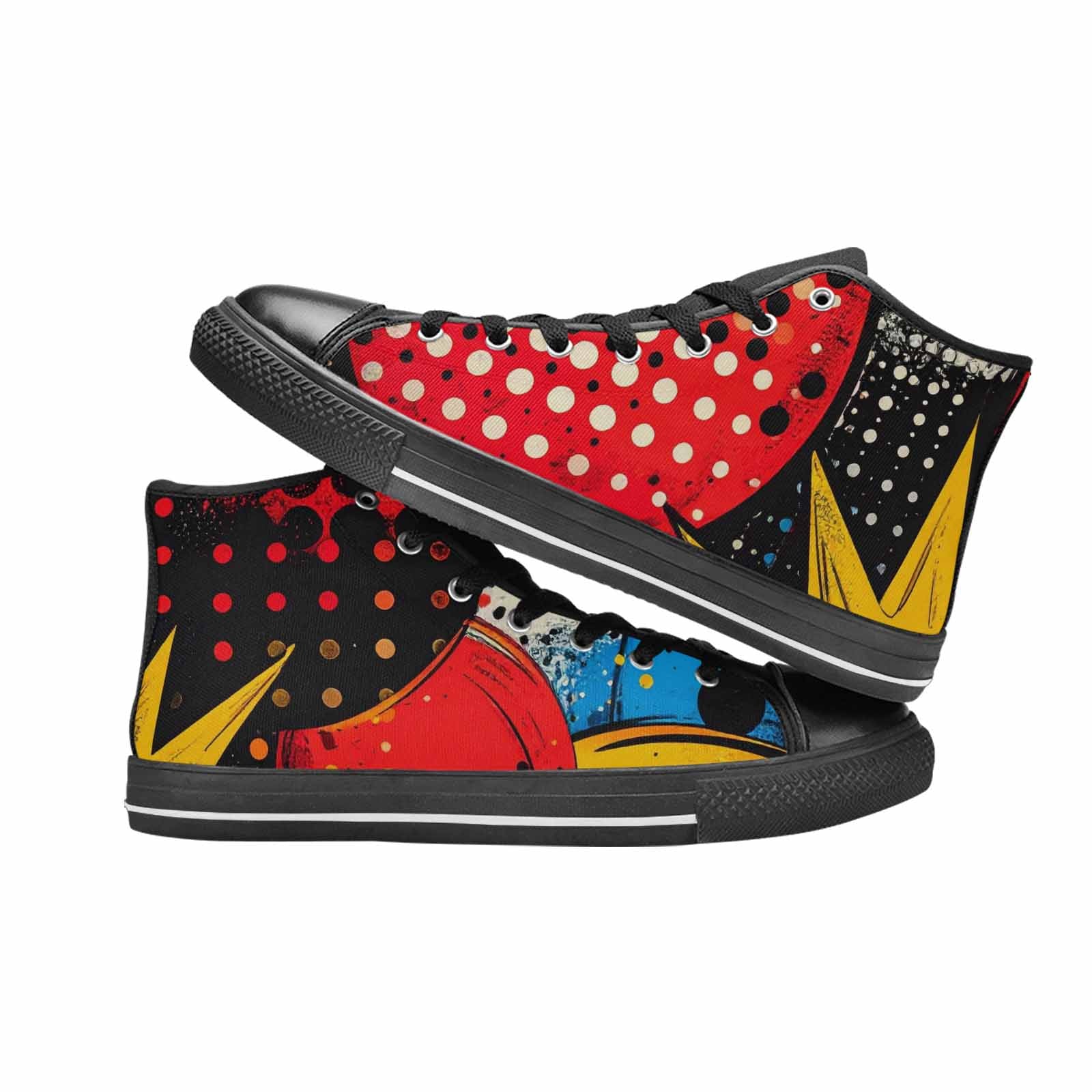MEN'S Comic Book Halftone High Top Canvas Aesthetic Shoes