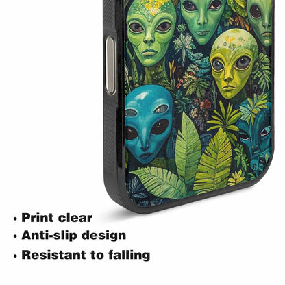 iPhone 16 Pro Max Case — Aliens Pattern Hundreds Of Sma Bcn, Unique Phone Case Design