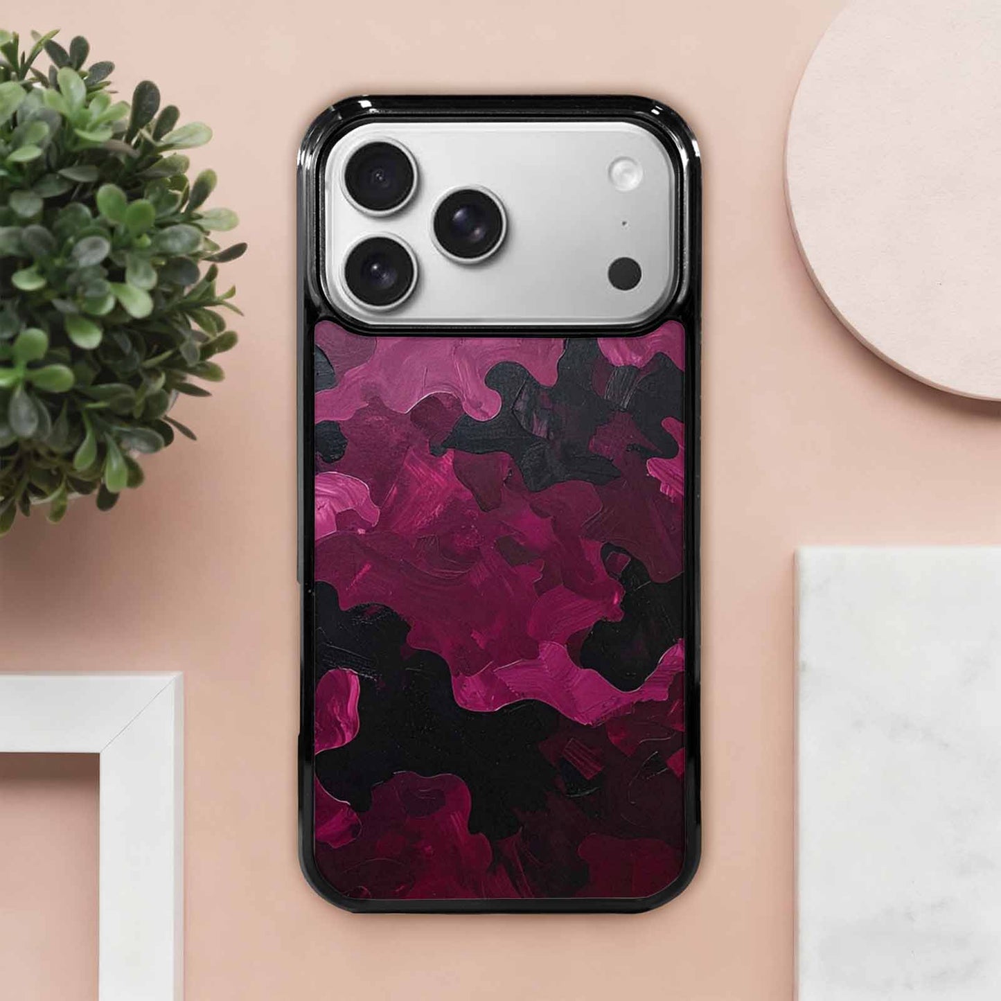 iPhone 17 Pro Max Case — Seamless Repeating Pattern Of Camo, Personalized Phone Case