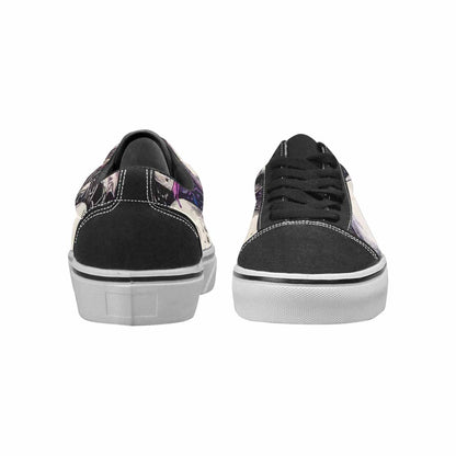 WOMEN'S Rainbow From Skull S Lace-Up Canvas Wallpaper Art Sneakers