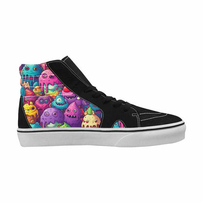 MEN'S Melting Ice Cream Monster High Top Canvas Vivid Sneakers