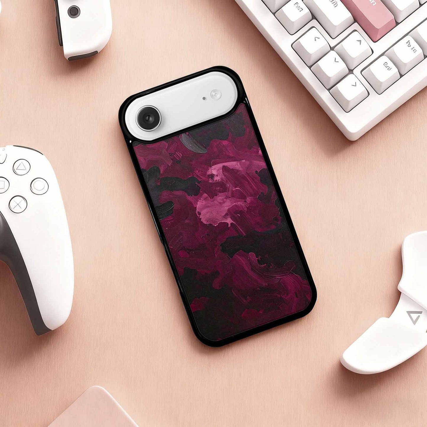 iPhone 17 Air Case — Seamless Repeating Pattern Of Overlapping Camo, Custom Print Case Cover