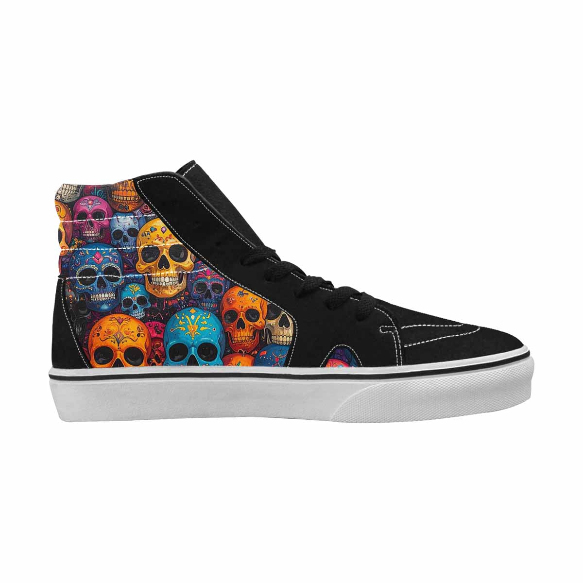 MEN'S Skulls (general) Skulls High Top Canvas Dreamcore Custom Shoes