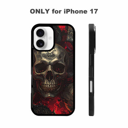 iPhone 17 Case — Skull Dark Art Gothic Print Gothic, Customized Protective Case