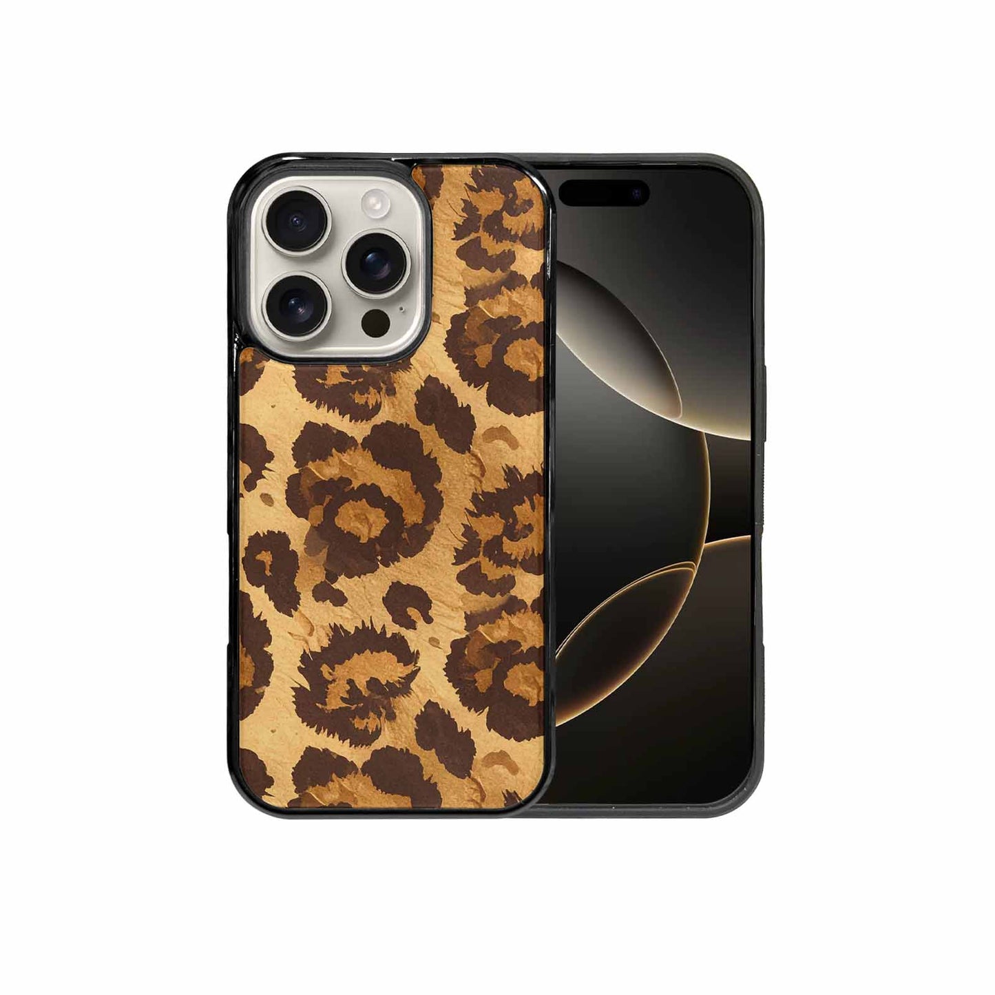 iPhone 16 Pro Case — Classic Leopard Print Warm Golden Tan, Custom Phone Case