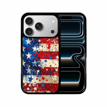 iPhone 17 Pro Case — Patriotic Stars And Stripes American Galaxy, Customized Protective Case