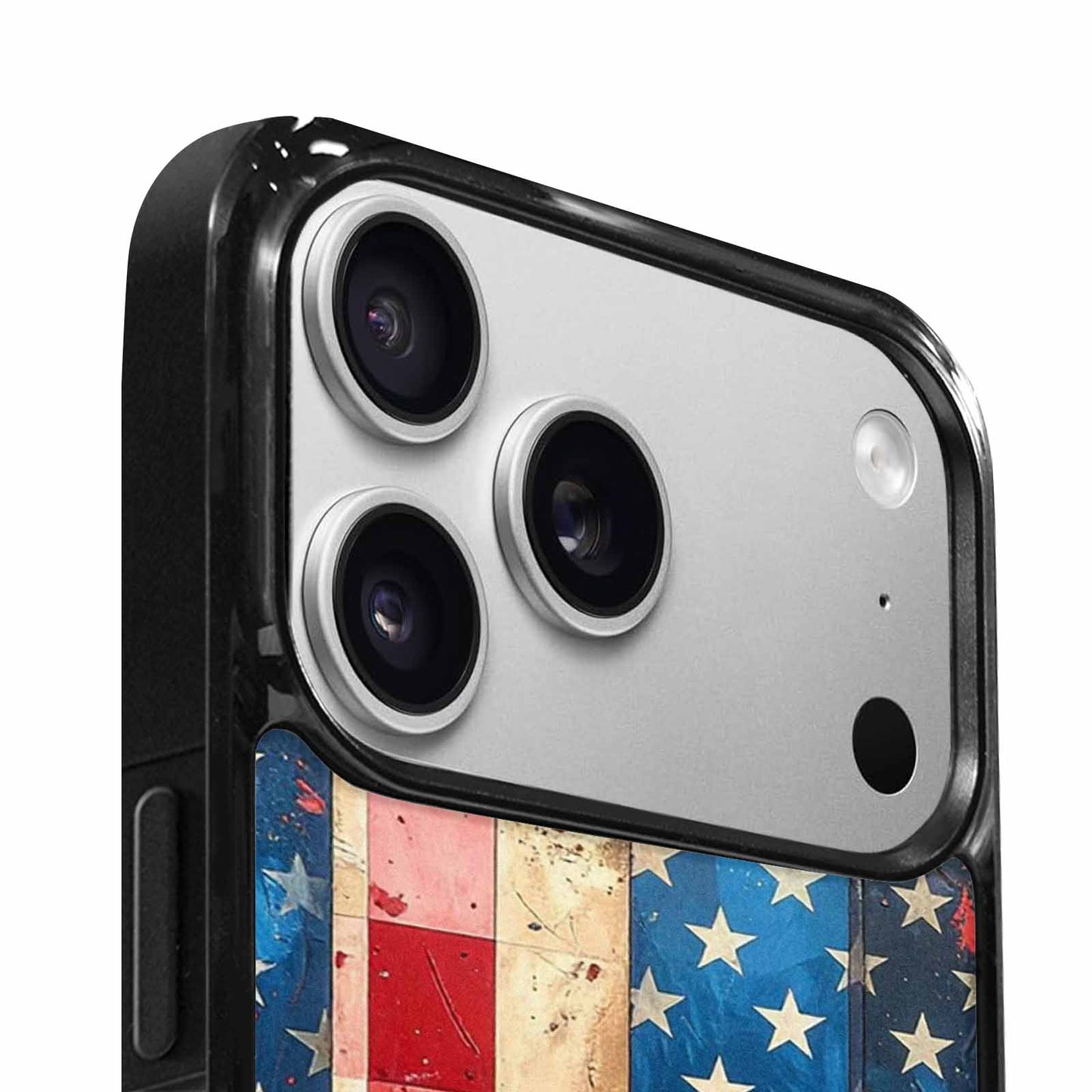 iPhone 17 Pro Max Case — Small American Flag Stars Galaxy Space, Original Design Phone Case