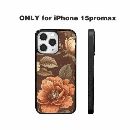 iPhone 15 Pro Max Case — Vintage Botanical Art Pattern, Personalized Phone Case