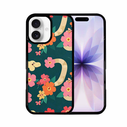 iPhone 17 Case — Floral Snake Print Floral, Custom Print Case Cover