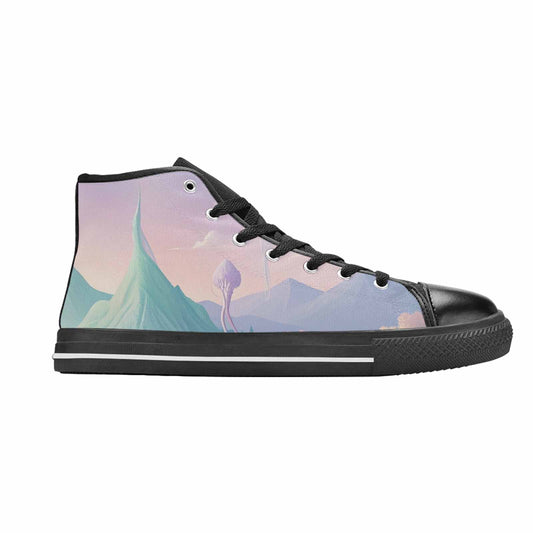 WOMEN'S Surrealist Dreamscape High Top Canvas Aesthetic Shoes