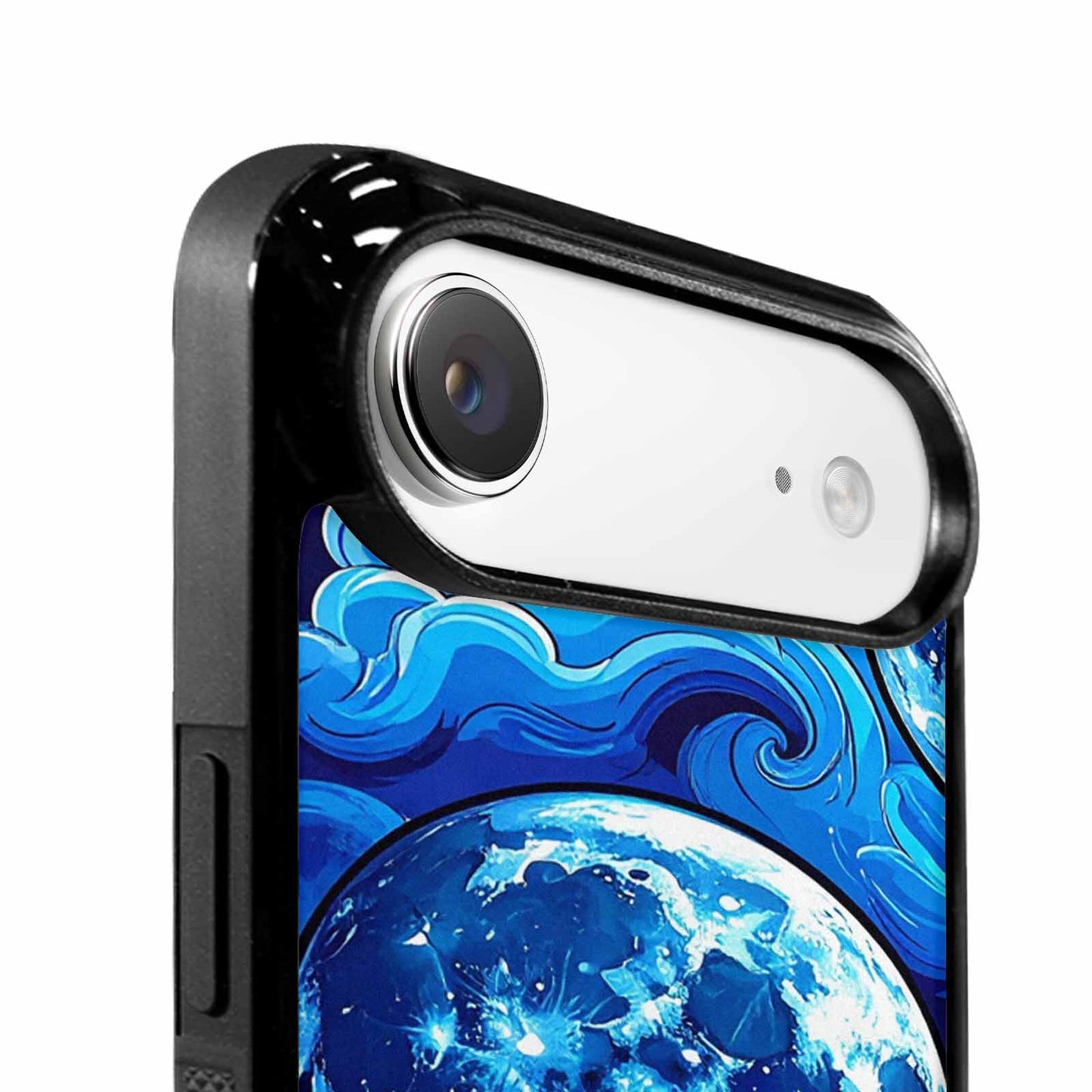 iPhone 17 Air Case — Neon Winter Moon Seamless Cartoon Cute, Unique Phone Case Design