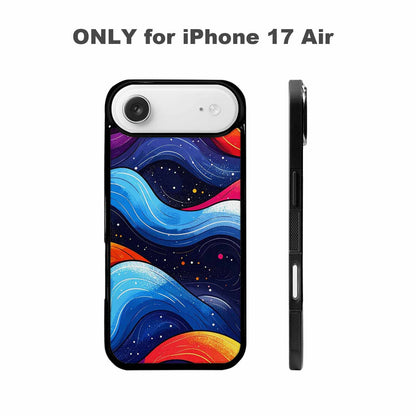 iPhone 17 Air Case — Glossy Winter Wave Seamless Cartoon Cute, Custom Made Phone Cover