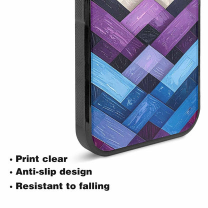 iPhone 15 Plus Case — Genderfluid Flag Color Theme Small Rainbow, Custom Printed Phone Case