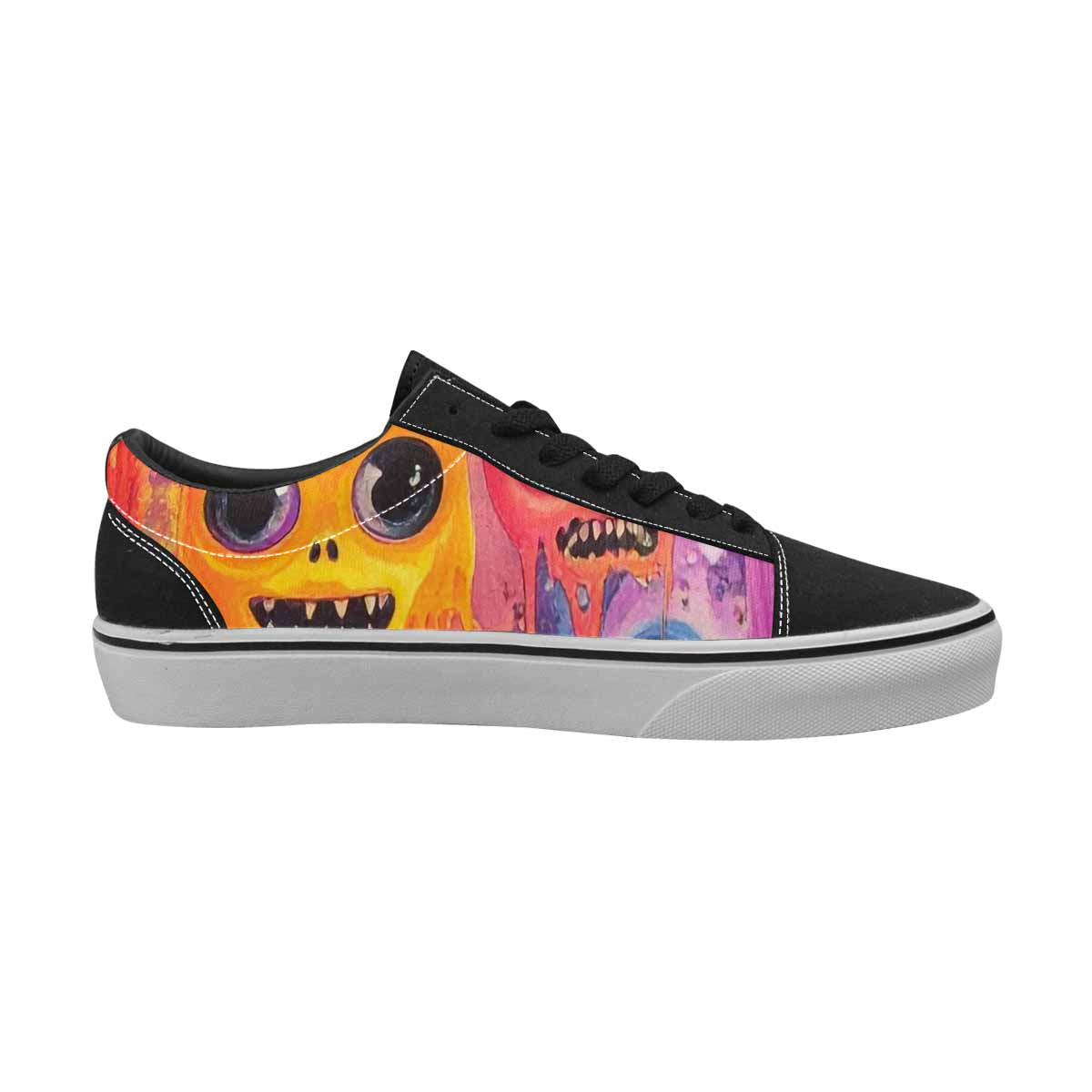 WOMEN'S Aliens  Tie Dye Lace-Up Canvas Kaleidoscope Sneakers