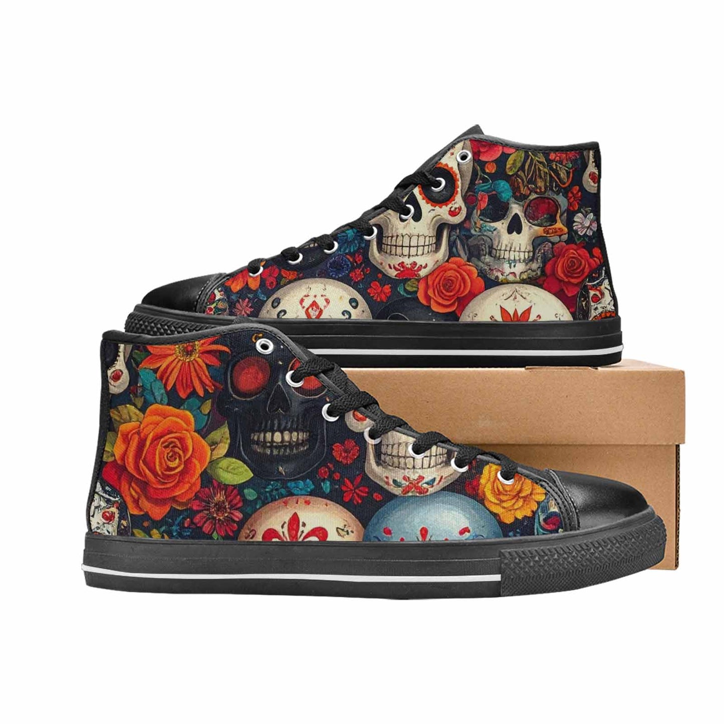 MEN'S Skull High Top Canvas Dreamcore Shoes